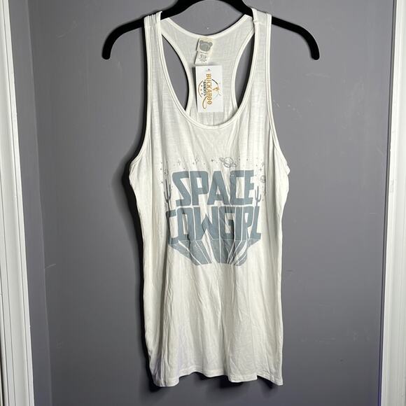 Space Cowgirl Graphic Racerback Tank Top Size Large - Picture 7 of 7